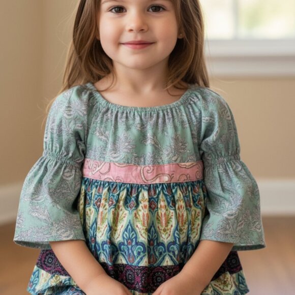 Matilda Jane Secret Fields Paisley Petals Top Size 18 Months Boho - Picture 1 of 7